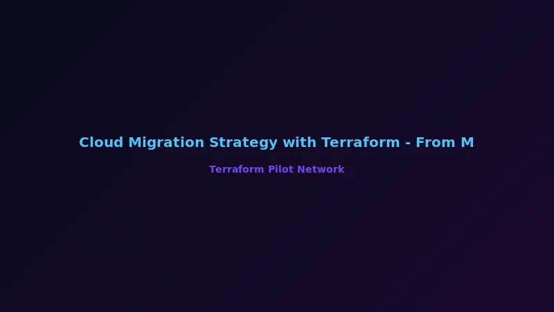 Cloud Migration Strategy with Terraform - From Manual to Automated