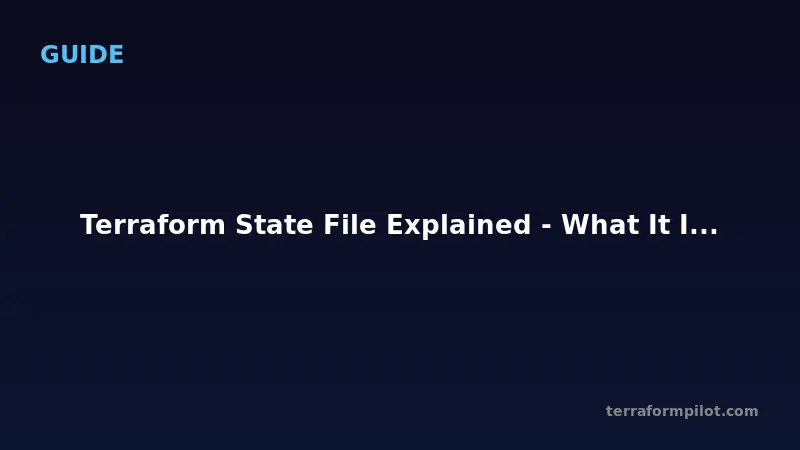 Terraform State File Explained - What It Is and How to Manage It