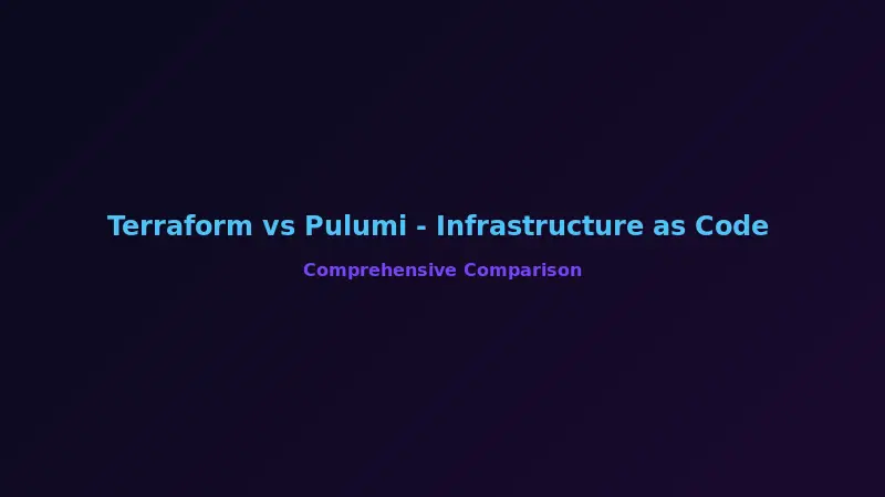 Terraform vs Pulumi - Infrastructure as Code Comparison