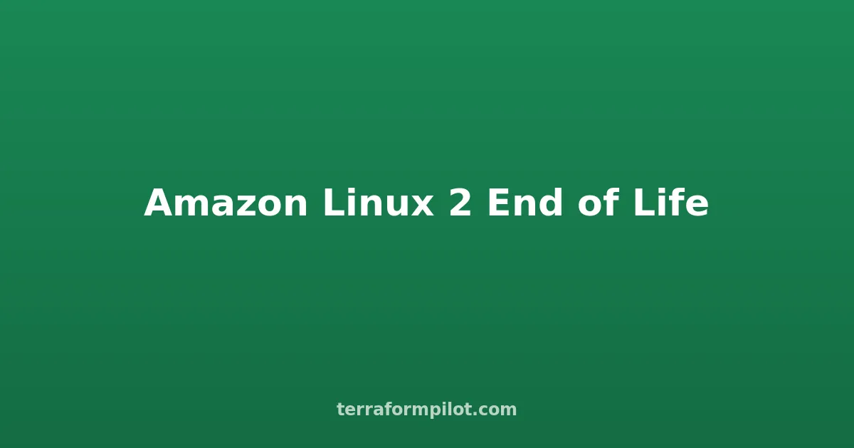 Amazon Linux 2 End of Life 2026: What AWS Users Need to Do