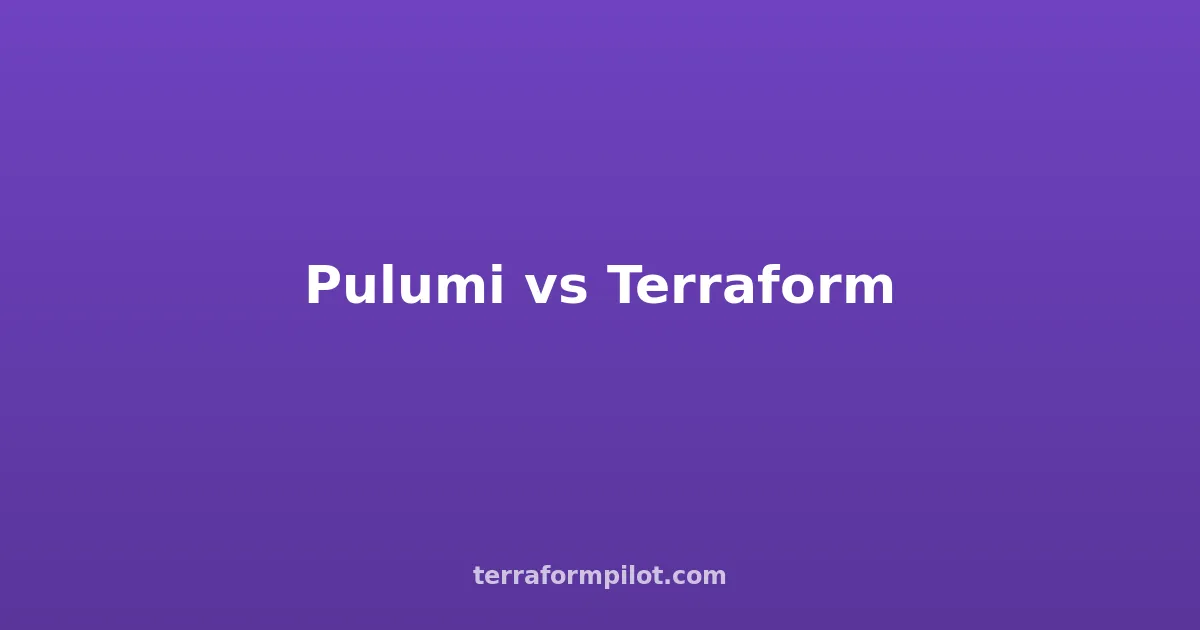 Pulumi vs Terraform: Which IaC Tool Should You Choose in 2026?