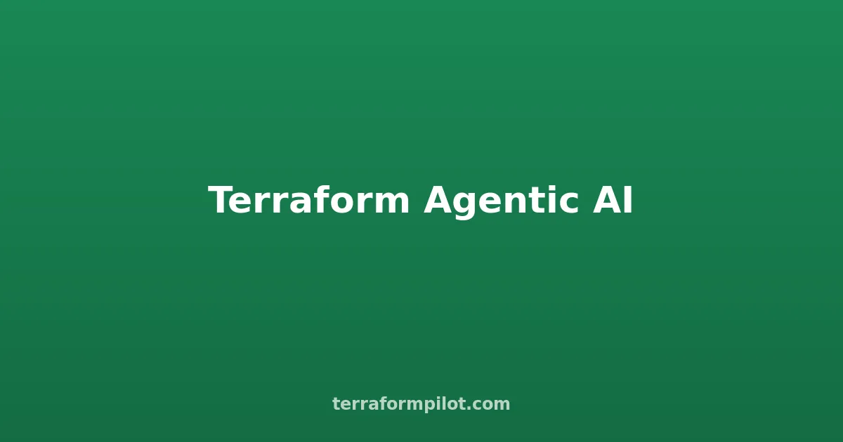 Terraform for Agentic AI Infrastructure: Deploy Multi-Agent Systems on AWS