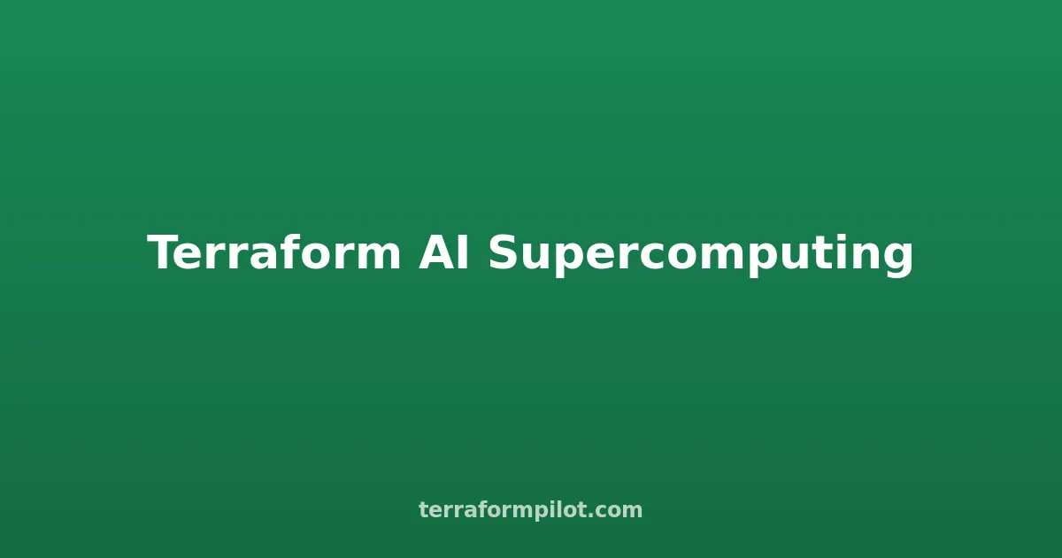 Terraform for AI Supercomputing: Provision GPU Clusters and NVIDIA DGX on AWS