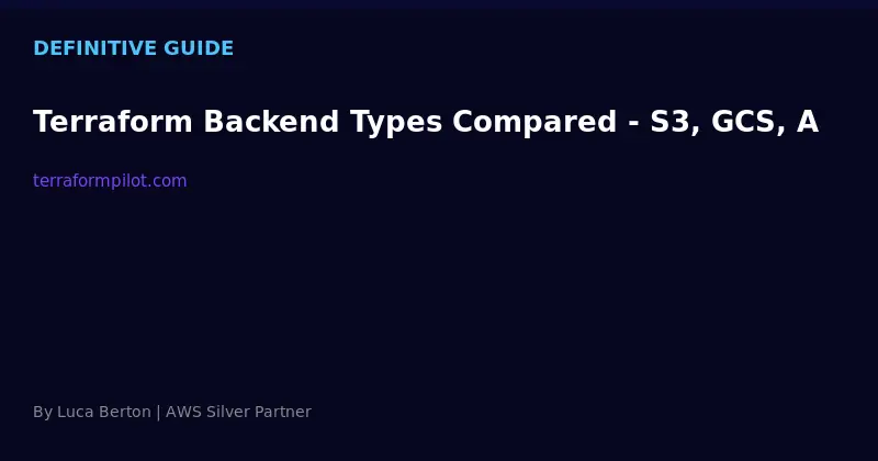 Terraform Backend Types Compared - S3, GCS, Azure, Terraform Cloud