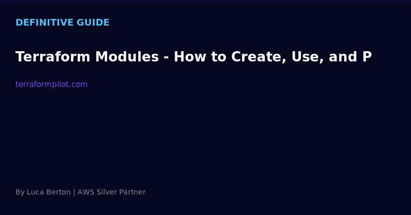 Terraform Modules - How to Create, Use, and Publish (2025 Guide)