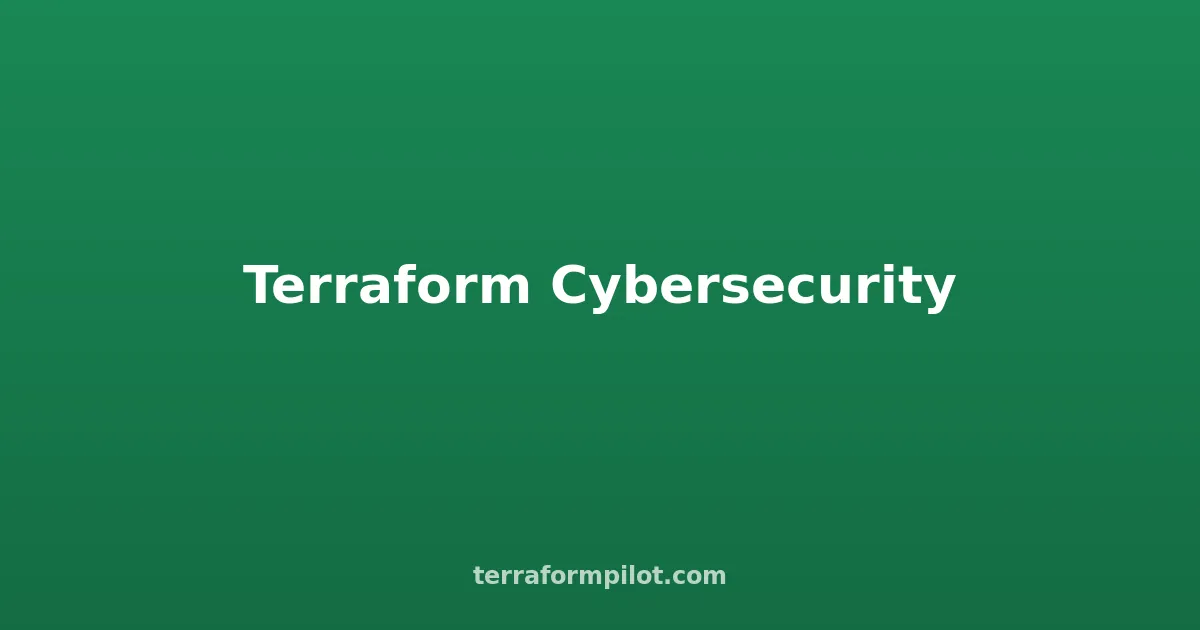 Terraform for Preemptive Cybersecurity: Proactive Defense Infrastructure on AWS