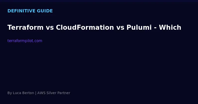 Terraform vs CloudFormation vs Pulumi - Which IaC Tool in 2025?