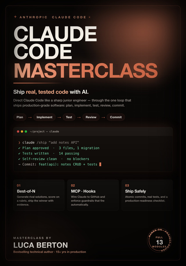 Claude Code Masterclass cover