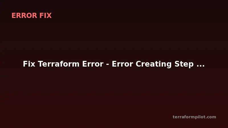 Fix Terraform Step Functions - StateMachineAlreadyExists