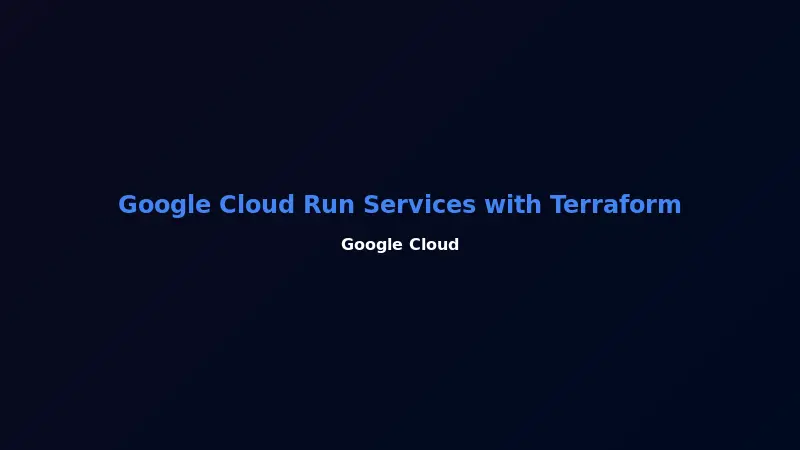 Google Cloud Run Services with Terraform